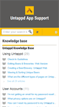 Mobile Screenshot of help.untappd.com