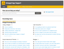 Tablet Screenshot of help.untappd.com